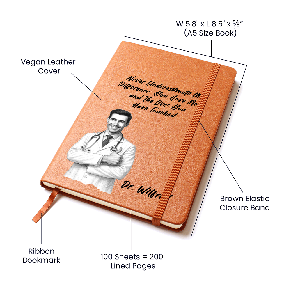 Personalized Doctor Journal with Inspiring Quote