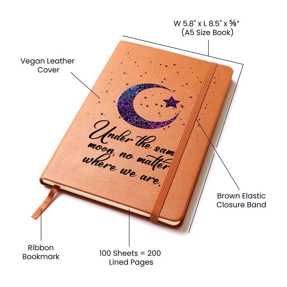 Under The Same Moon Leather Journal