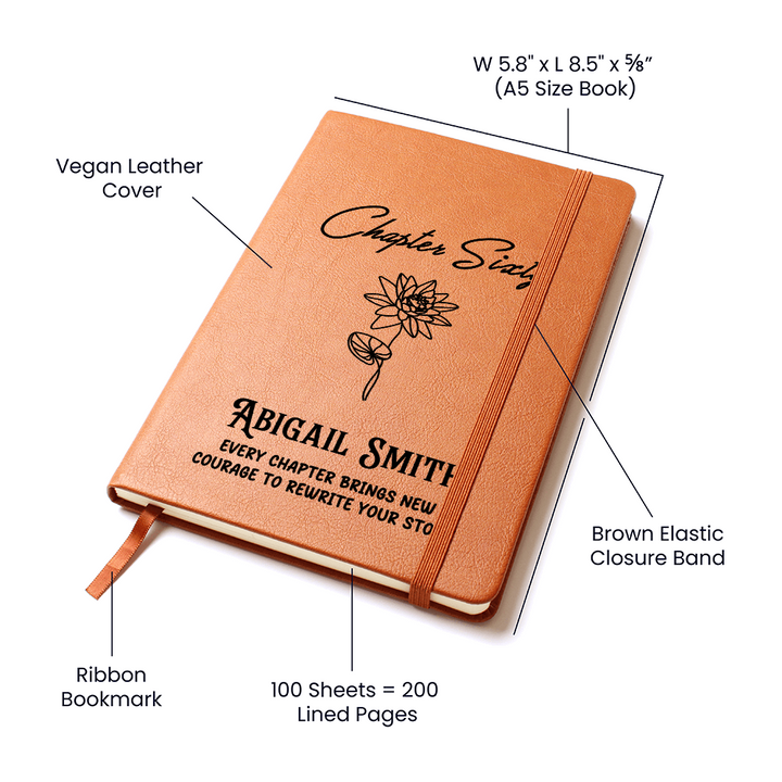 Personalized Chapter Sixty Leather Journal