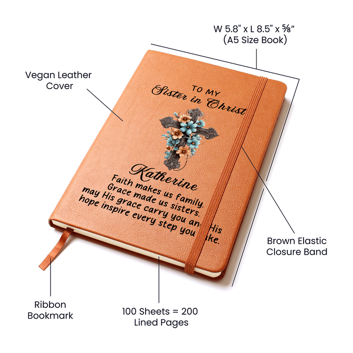 Personalized Sister In Christ Journal