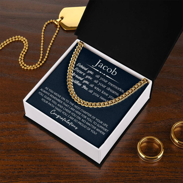 Personalized Men Graduation Gift - Behind You All Your Memories