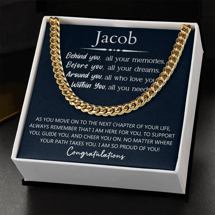 Personalized Men Graduation Gift - Behind You All Your Memories