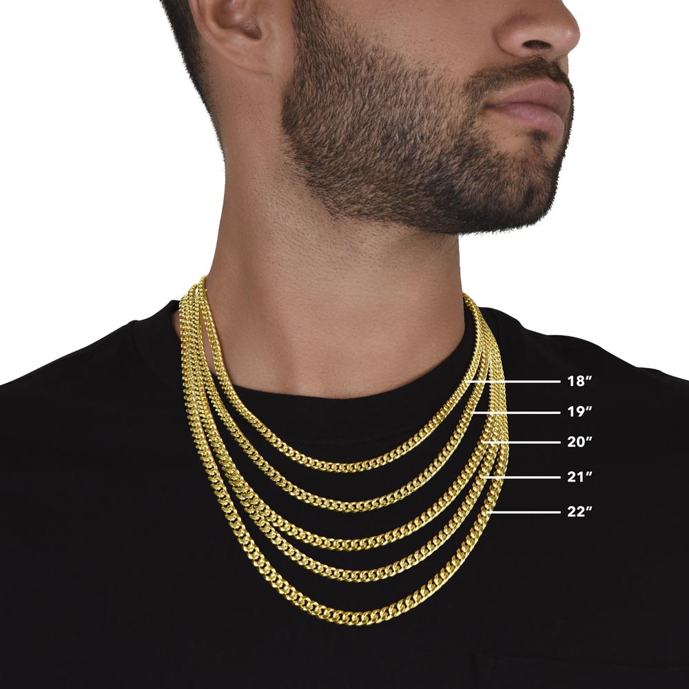 To My Brother Cuban Chain Gift