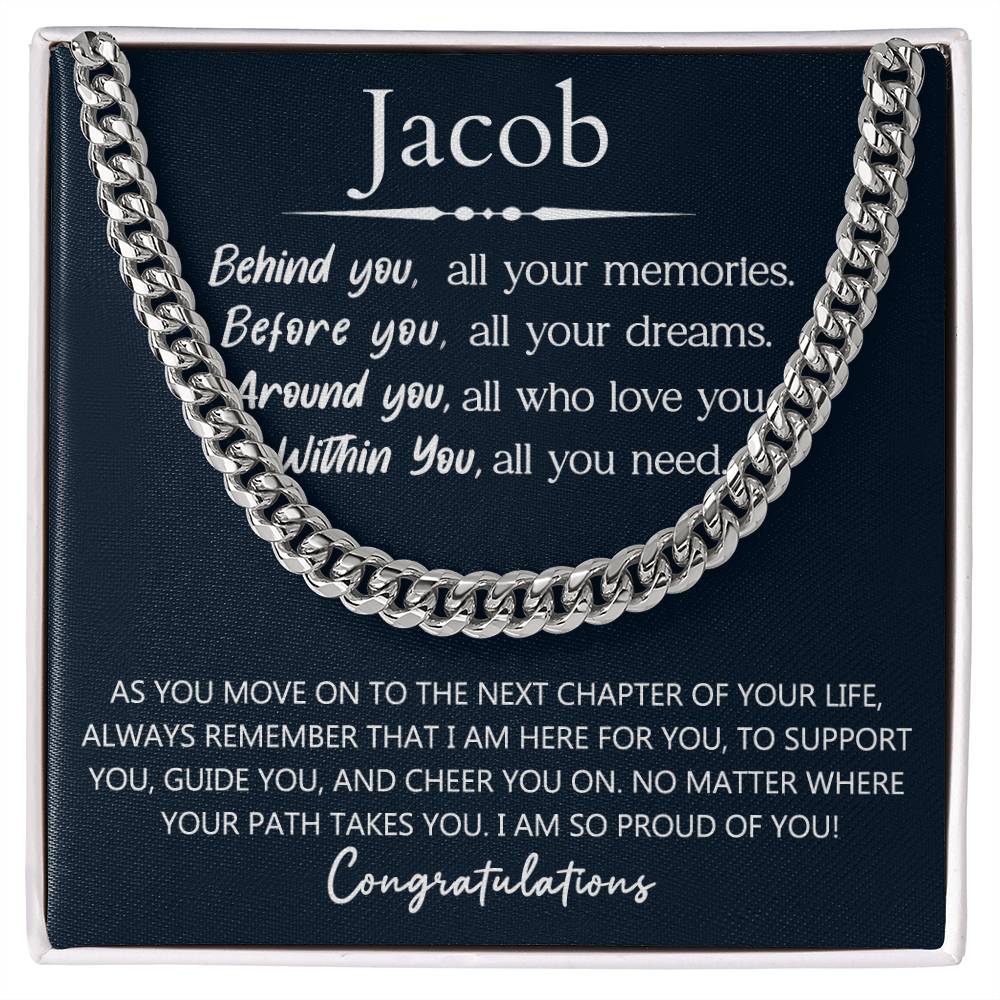 Personalized Men Graduation Gift - Behind You All Your Memories
