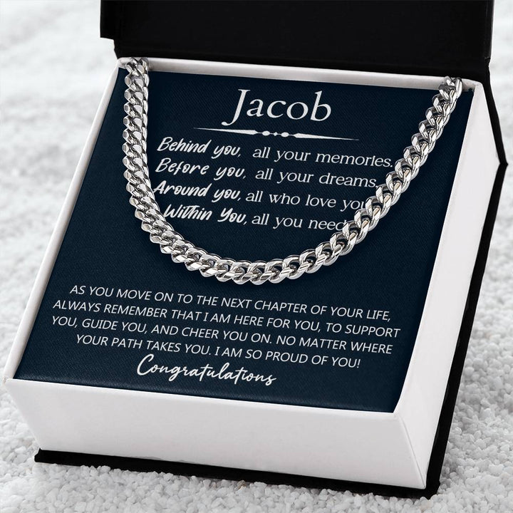 Personalized Men Graduation Gift - Behind You All Your Memories