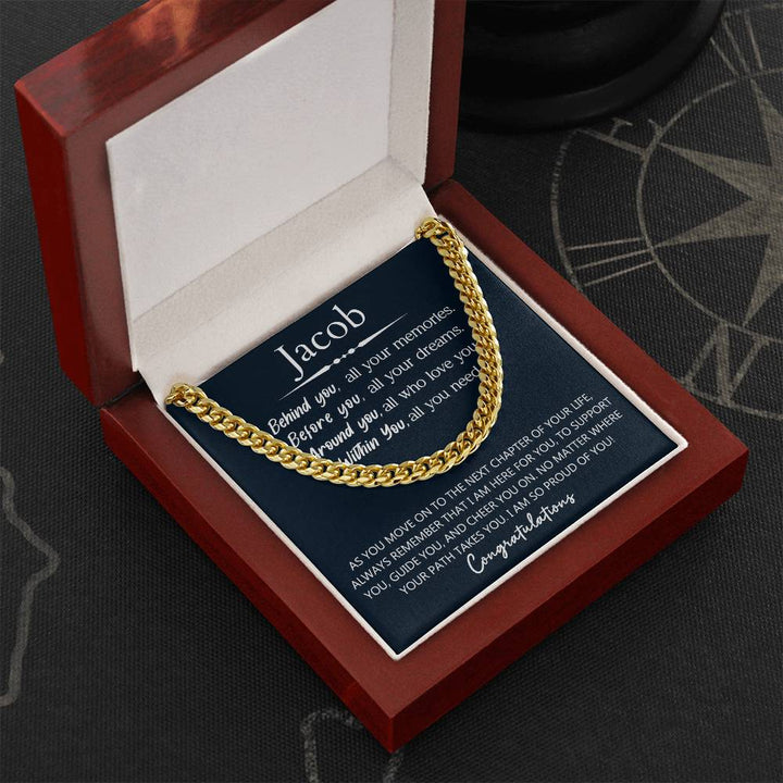 Personalized Men Graduation Gift - Behind You All Your Memories