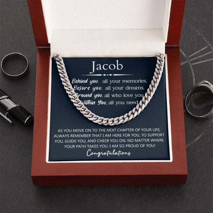 Personalized Men Graduation Gift - Behind You All Your Memories
