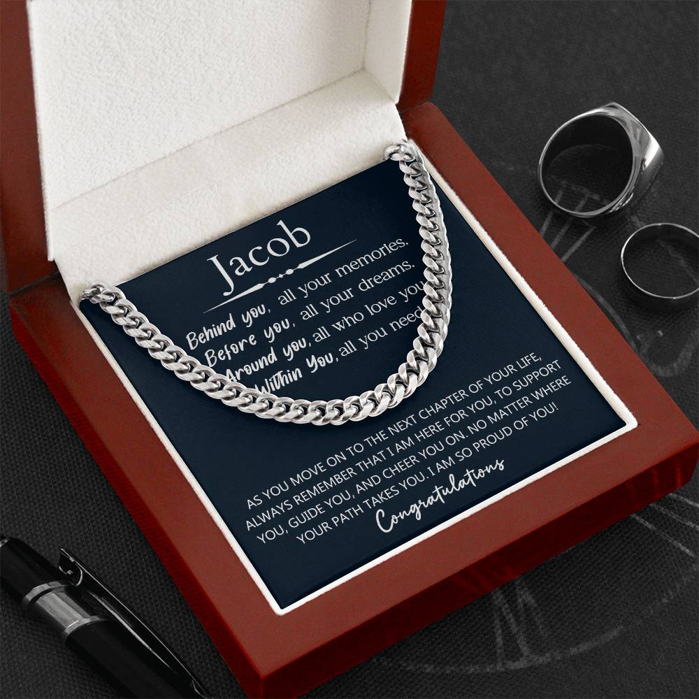 Personalized Men Graduation Gift - Behind You All Your Memories