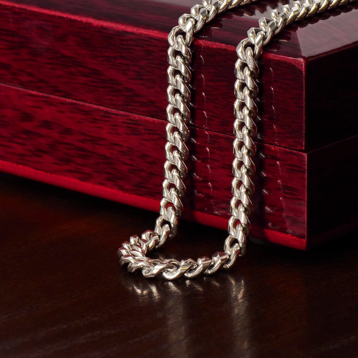 To My Brother Cuban Chain Gift