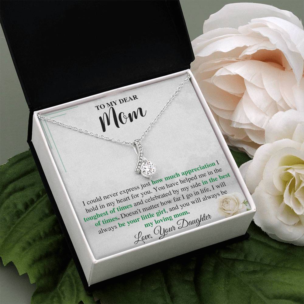 To My Mom Necklace from Daughter