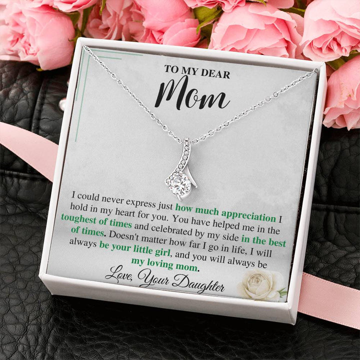 To My Mom Necklace from Daughter