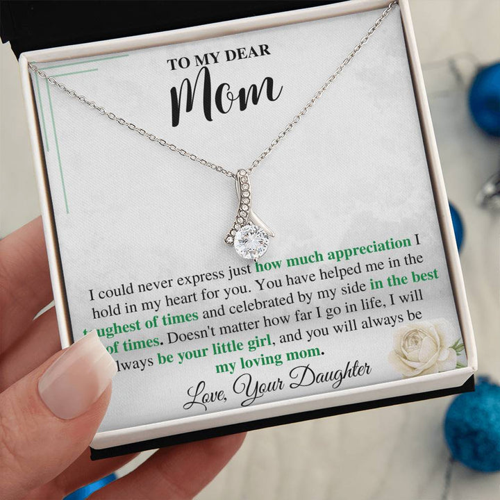 To My Mom Necklace from Daughter
