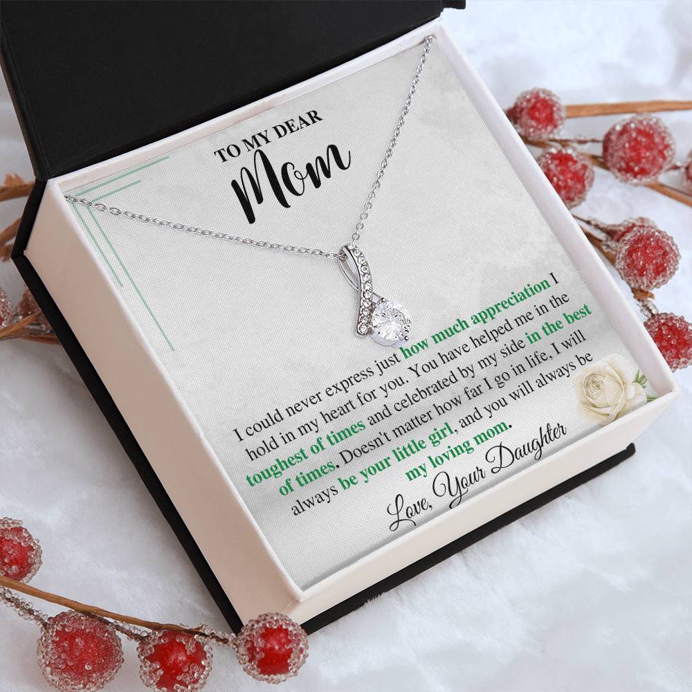 To My Mom Necklace from Daughter