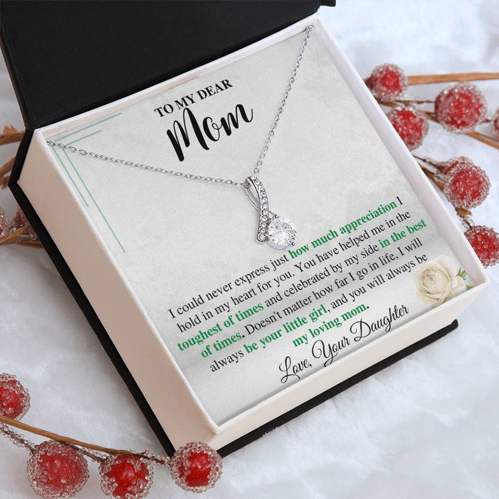 To My Mom Necklace from Daughter
