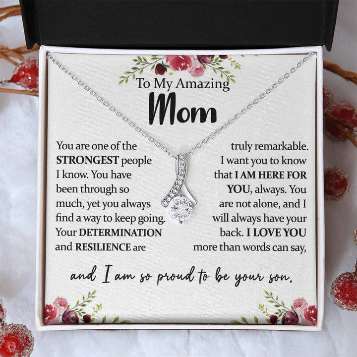 To My Amazing Mom – Proud Son Necklace
