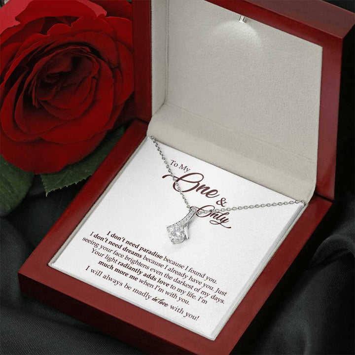 To My One & Only Necklace Gift