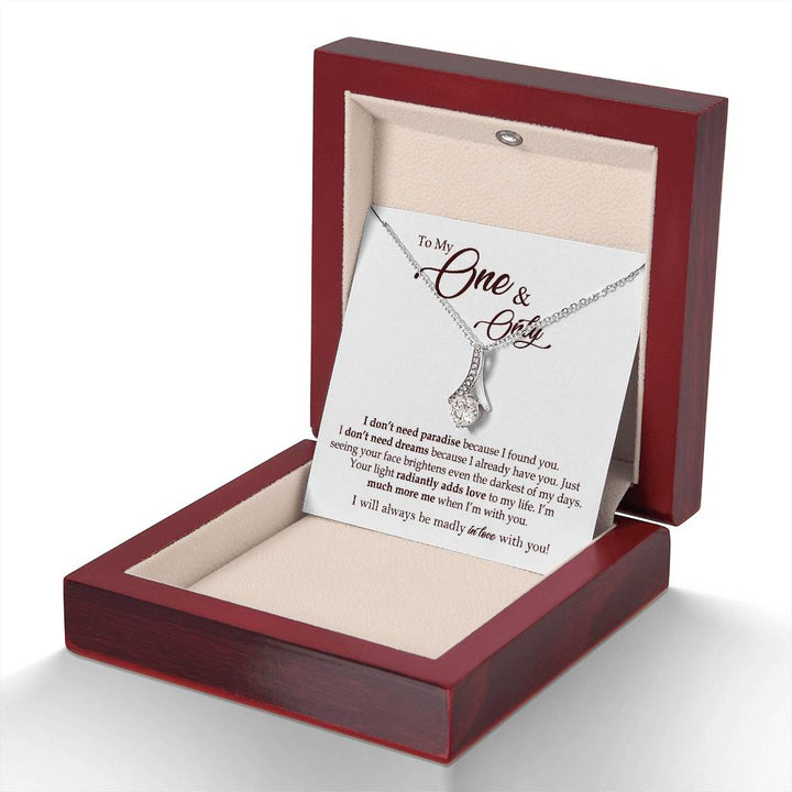 To My One & Only Necklace Gift