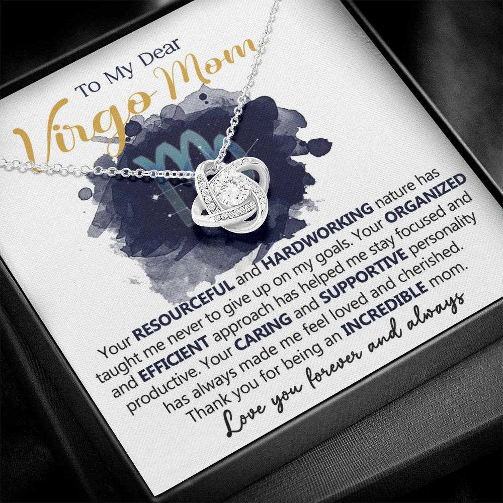 To My Dear Virgo Mom Necklace