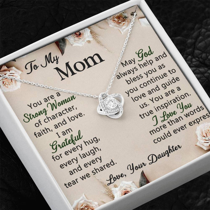 To My Mom Faith and Love Necklace
