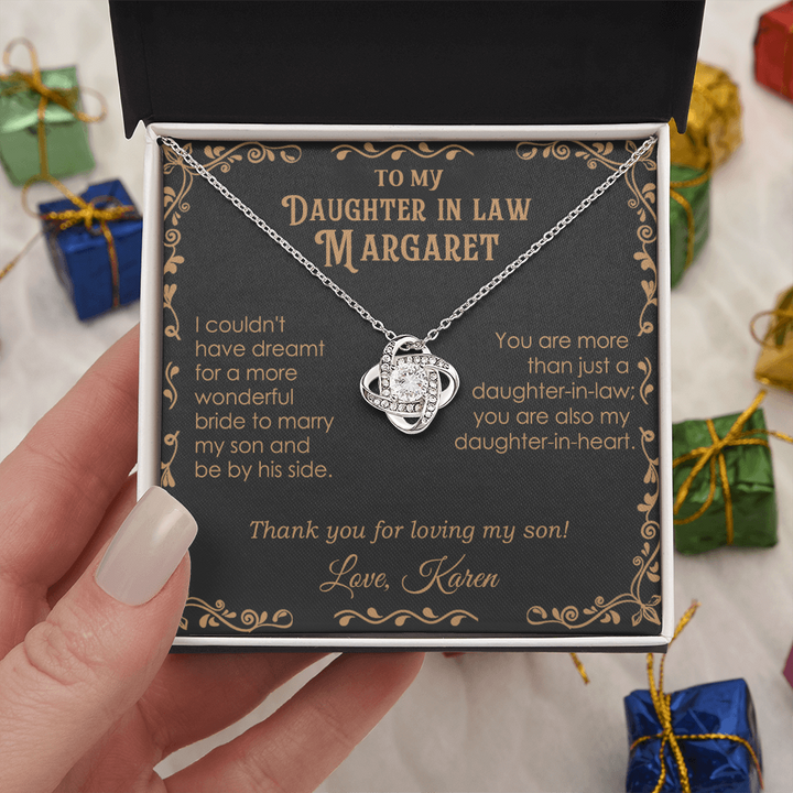 Personalized Daughter In Law necklace