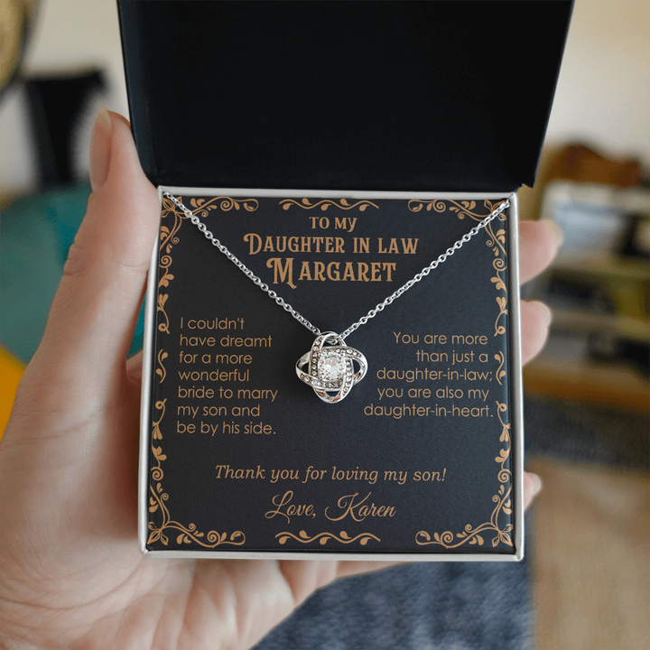 Personalized Daughter In Law necklace