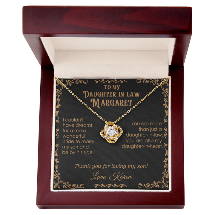 Personalized Daughter In Law necklace