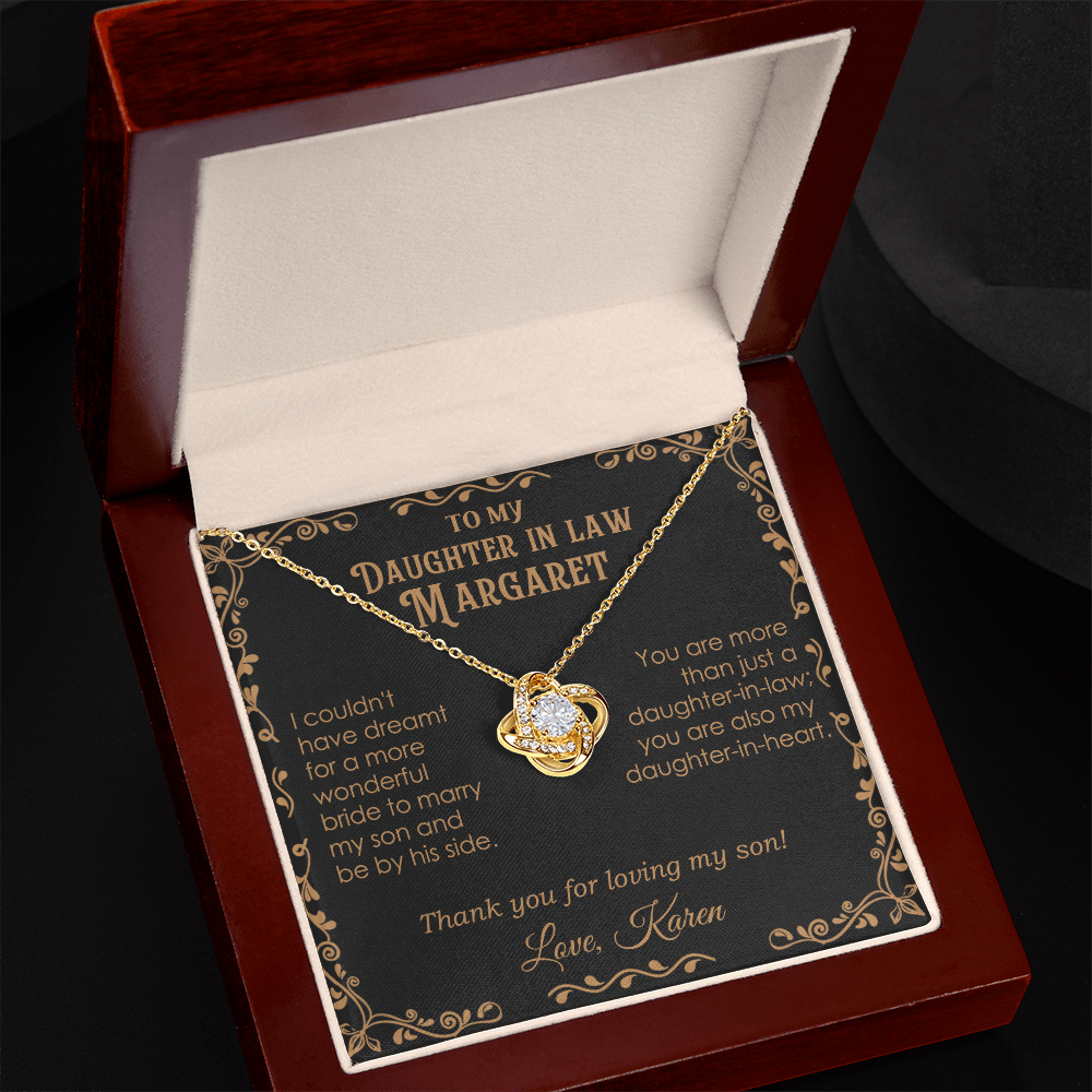 Personalized Daughter In Law necklace