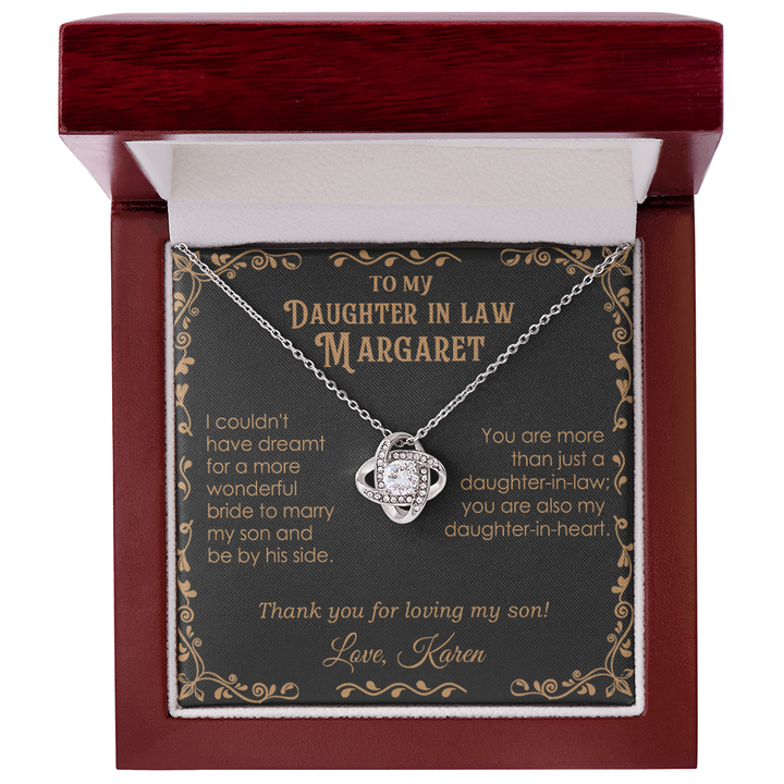 Personalized Daughter In Law necklace