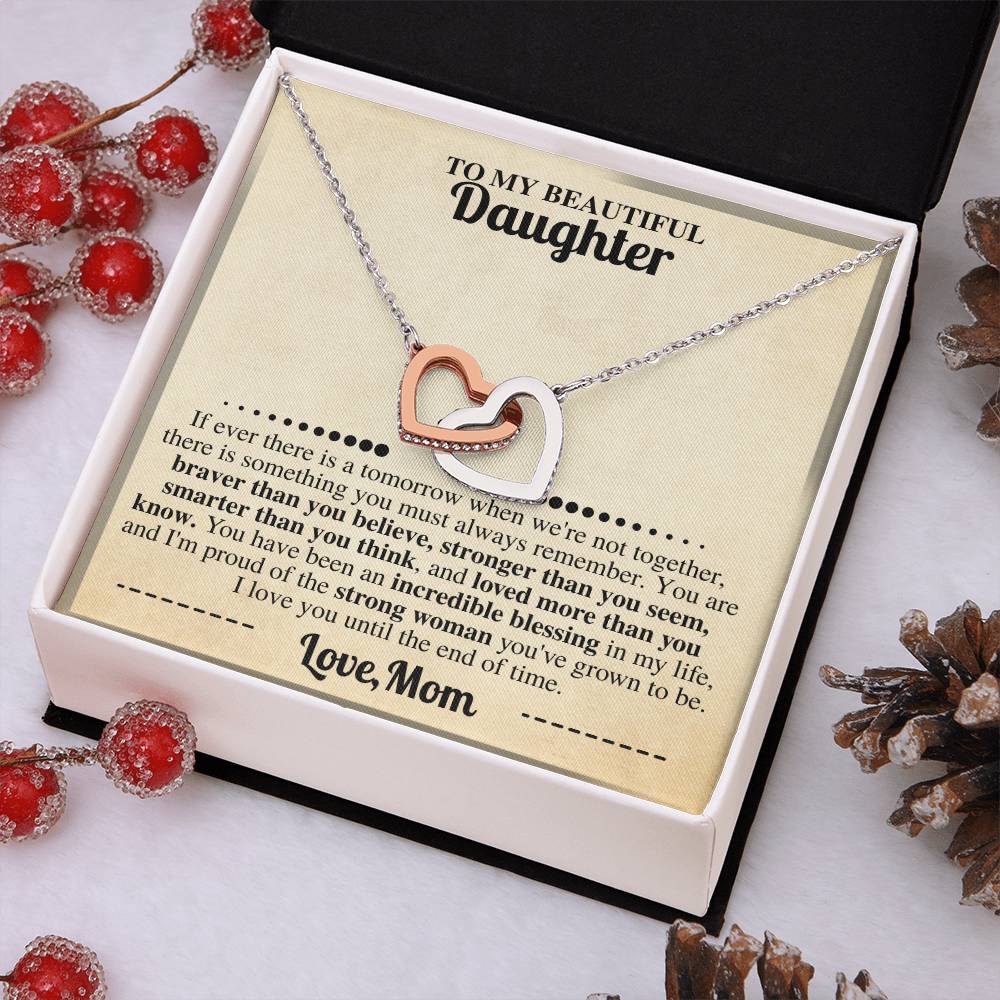 Brave Daughter Necklace from Mom Gift