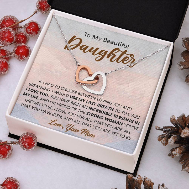 Heartfelt Mom-to-Daughter Infinity Necklace