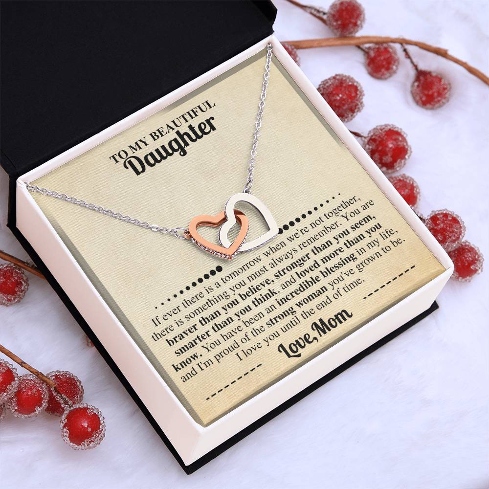 Brave Daughter Necklace from Mom Gift