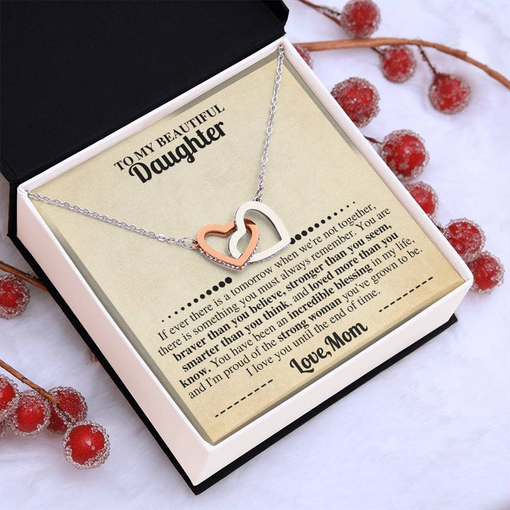 Brave Daughter Necklace from Mom Gift