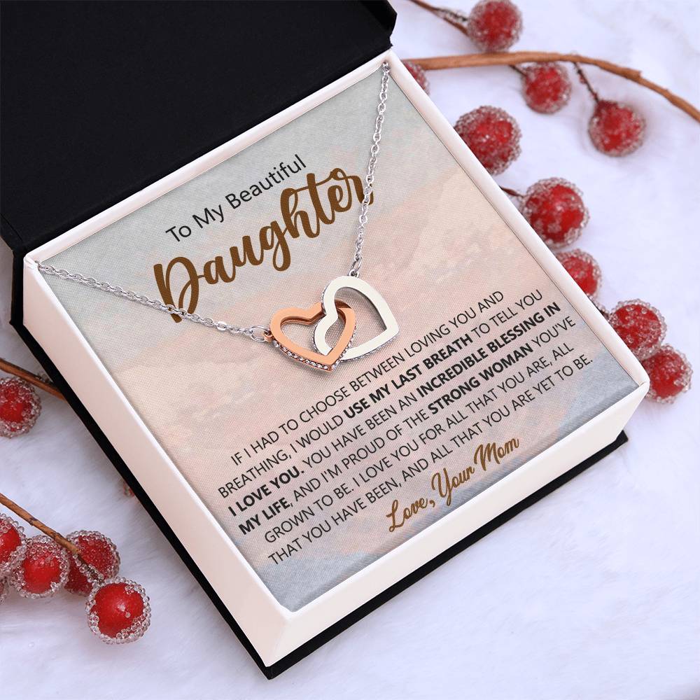 Heartfelt Mom-to-Daughter Infinity Necklace