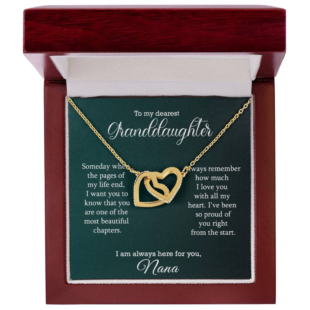Granddaughter Necklace Gift from Nana Love