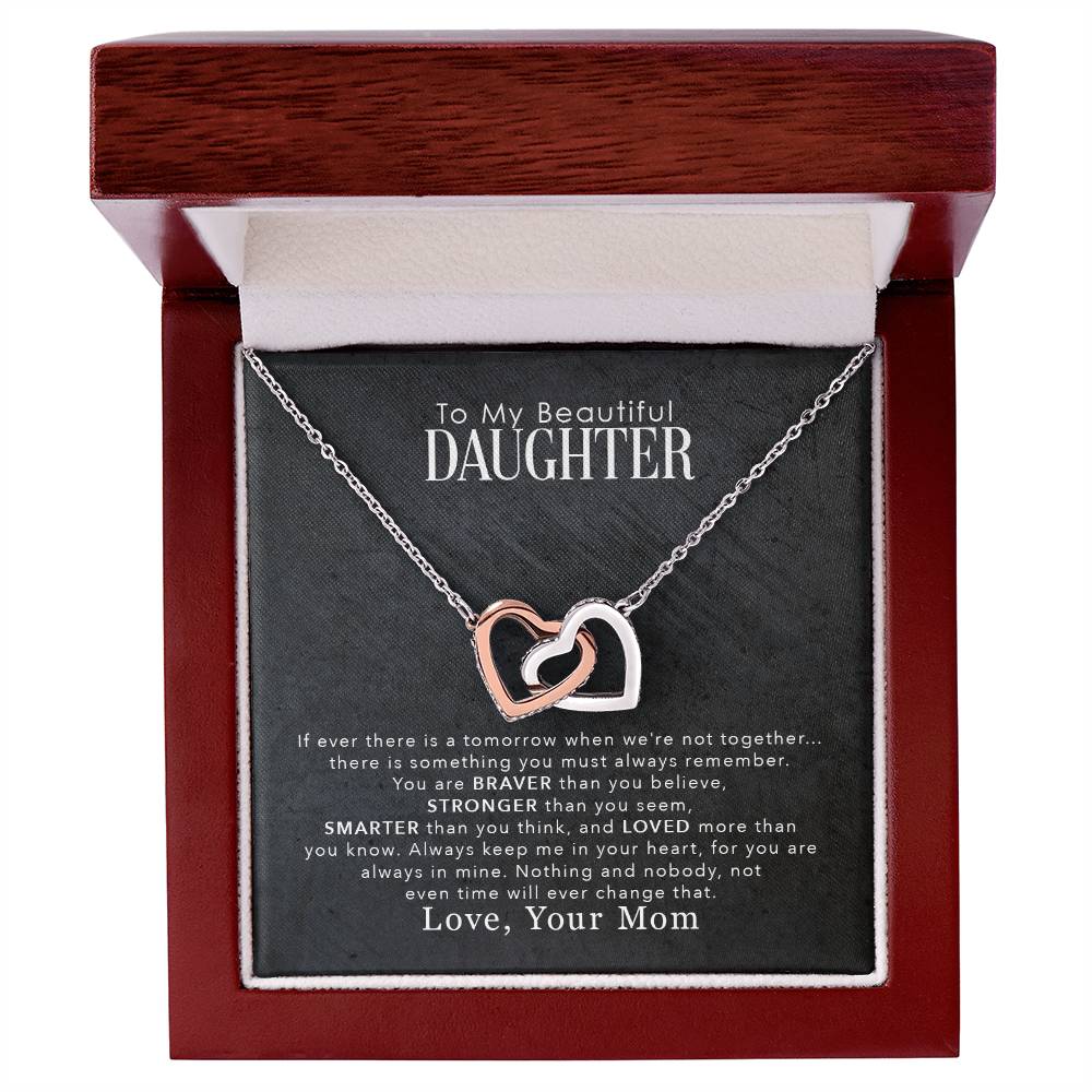 rose gold necklace for daughter