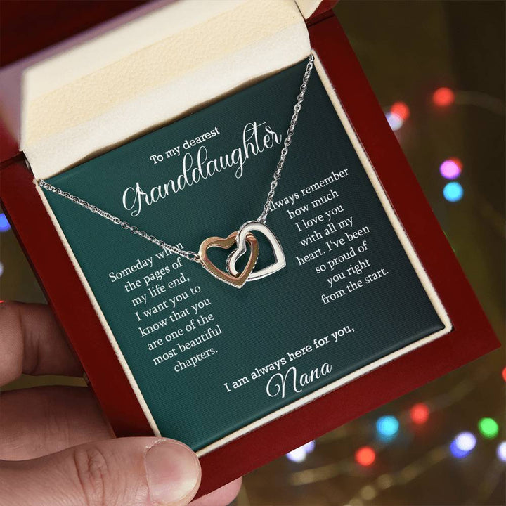 Granddaughter Necklace Gift from Nana Love