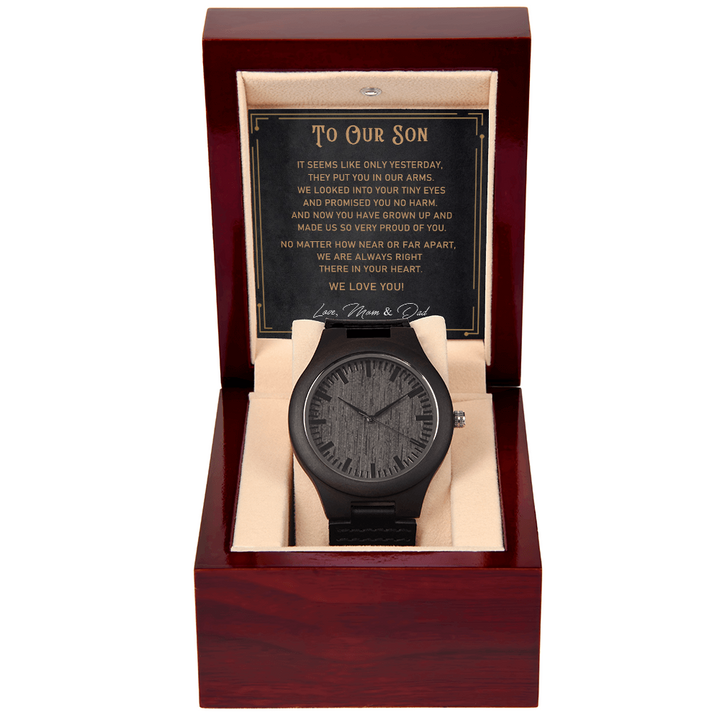 Wood Watch Gift for Son from Parents