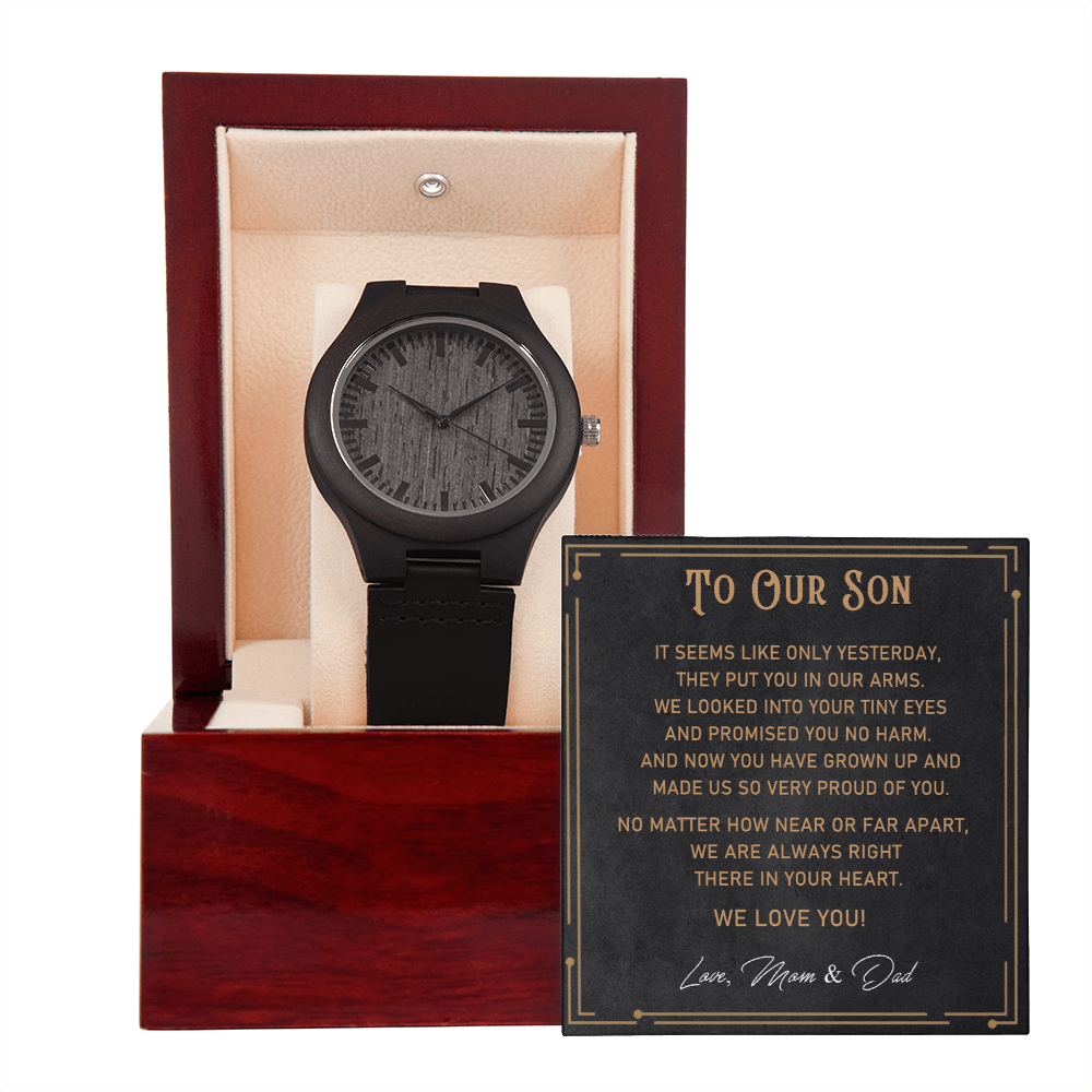 Wood Watch Gift for Son from Parents