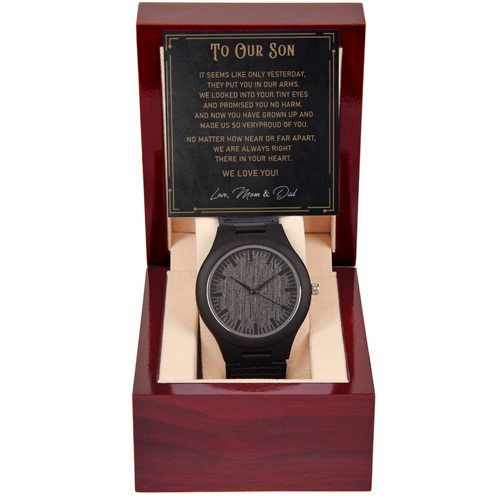 Wood Watch Gift for Son from Parents