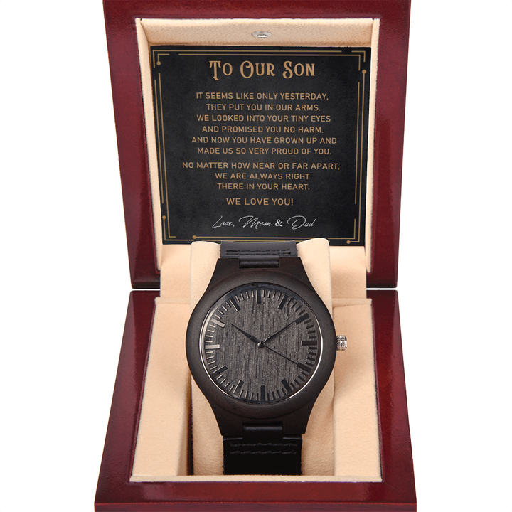 Wood Watch Gift for Son from Parents