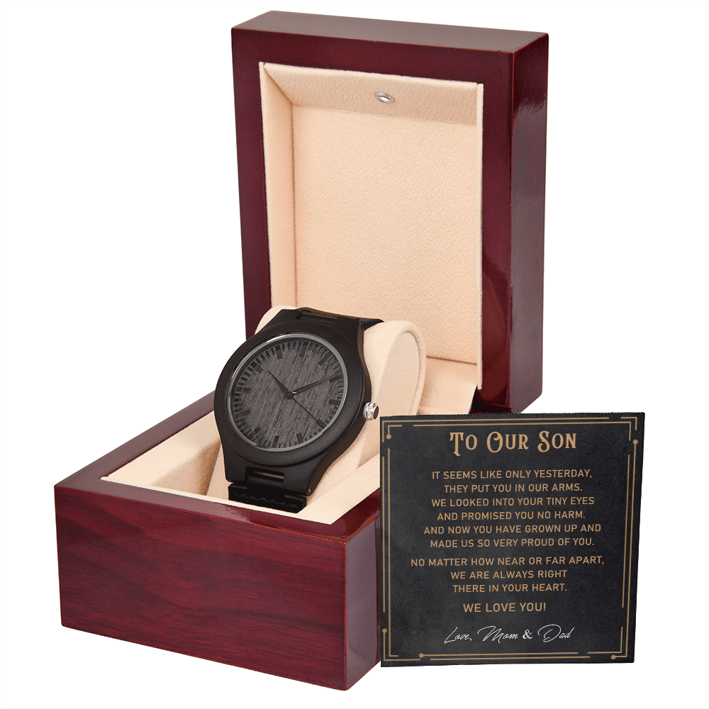 Wood Watch Gift for Son from Parents