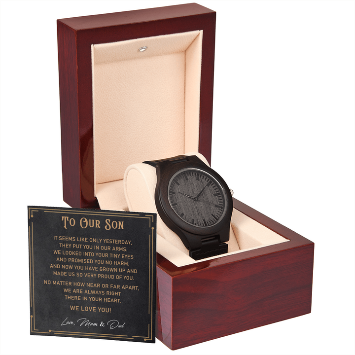 Wood Watch Gift for Son from Parents
