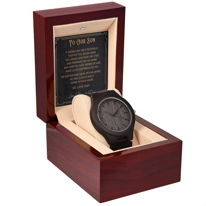 Wood Watch Gift for Son from Parents