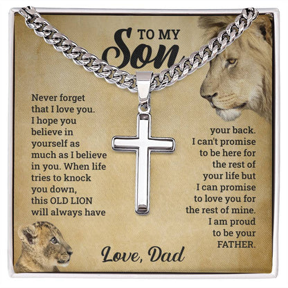 Father to Son Gift - Symbolizing Strength and Love