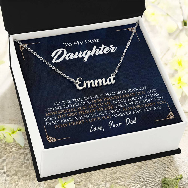 To My Daughter – Custom Name Necklace
