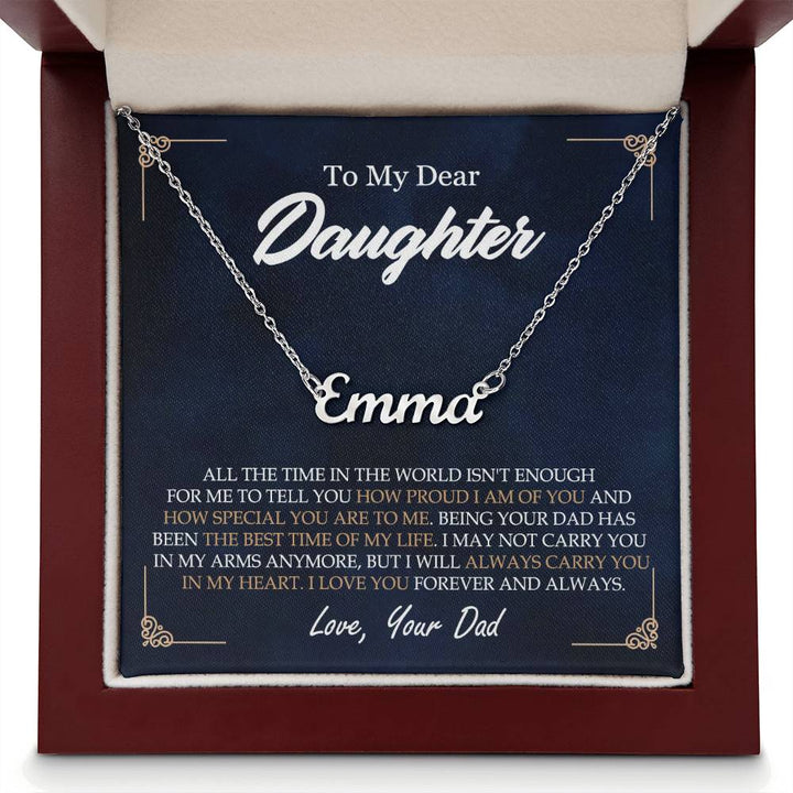 To My Daughter – Custom Name Necklace