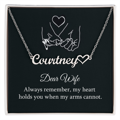 Custom Name Necklace for Wife – Elegant Gift with Personalized Touch