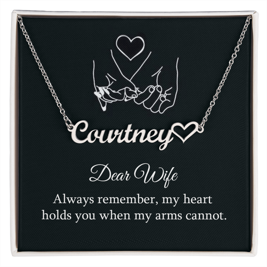 Custom Name Necklace for Wife – Elegant Gift with Personalized Touch