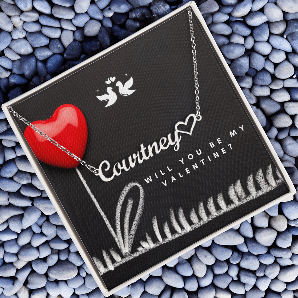 Loving Keepsake - Engraved Heart Necklace Gift for Women