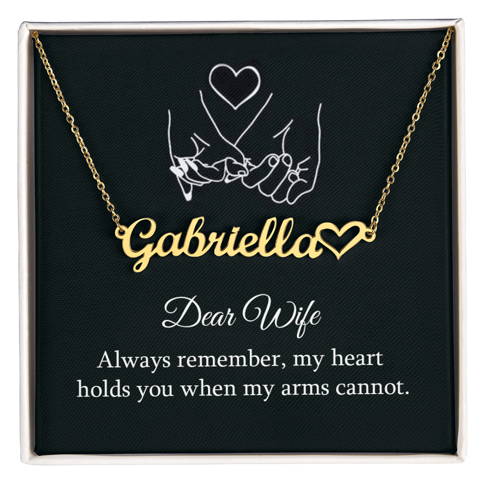 Custom Name Necklace for Wife – Elegant Gift with Personalized Touch